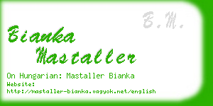 bianka mastaller business card